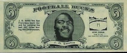 1962 Topps - Bucks #1 J.D. Smith Front