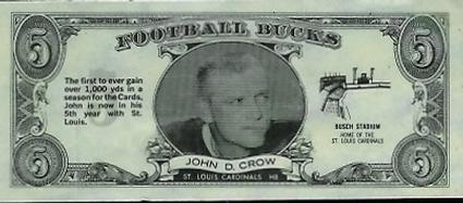 1962 Topps - Bucks #6 John David Crow Front