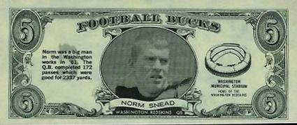 1962 Topps - Bucks #17 Norm Snead Front