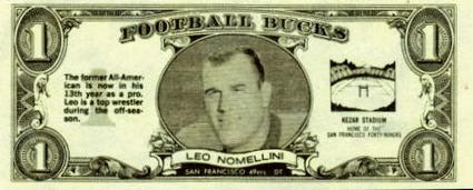 1962 Topps - Bucks #18 Leo Nomellini Front