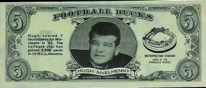 1962 Topps - Bucks #19 Hugh McElhenny Front