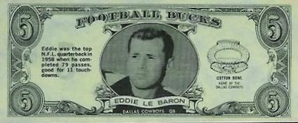 1962 Topps - Bucks #20 Eddie LeBaron Front