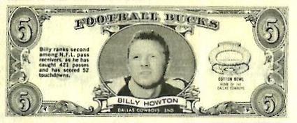 1962 Topps - Bucks #21 Billy Howton Front