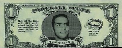 1962 Topps - Bucks #23 Nick Pietrosante Front