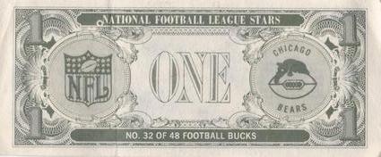 1962 Topps - Bucks #32 Bill George Back