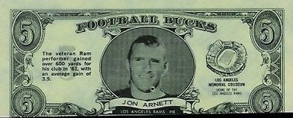 1962 Topps - Bucks #37 Jon Arnett Front