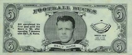 1962 Topps - Bucks #42 Bill Wade Front