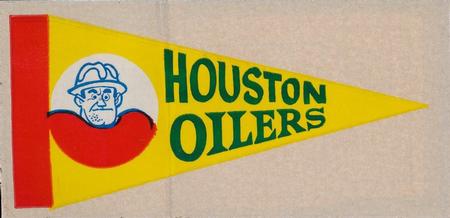 1964 Topps - Pennant Stickers #NNO Houston Oilers Front
