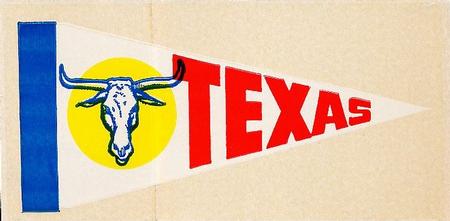 1964 Topps - Pennant Stickers #NNO Texas Longhorns Front