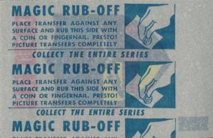 1965 Topps - Magic Rub-Offs #8 San Diego Chargers Back