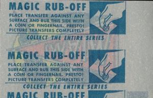 1965 Topps - Magic Rub-Offs #21 Mississippi Rebels Back