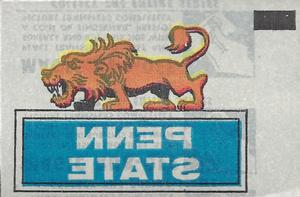 1965 Topps - Magic Rub-Offs #25 Penn State Nittany Lions Front