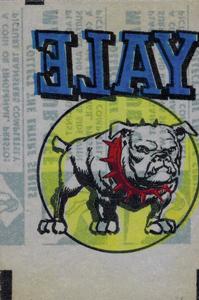 1965 Topps - Magic Rub-Offs #36 Yale Bulldogs Front