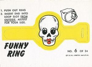1966 Topps - Funny Rings #6 Mrs. Skull Front