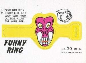 1966 Topps - Funny Rings #20 Mr. Fang Front