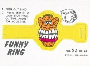 1966 Topps - Funny Rings #22 Mr. Boo Front