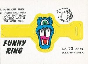 1966 Topps - Funny Rings #23 Mr. Glug Front