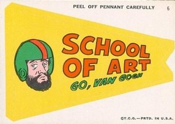 1967 Topps - Comic Pennants #6 School of Art Front