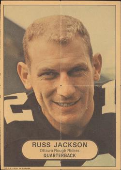 1968 O-Pee-Chee CFL - Posters #7 Russ Jackson Front