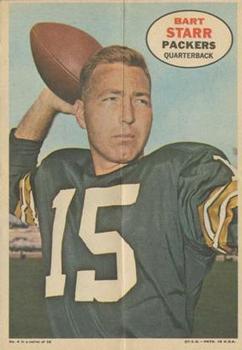 1968 Topps - Posters #4 Bart Starr Front