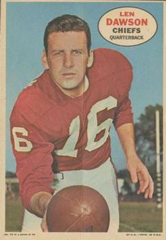 1968 Topps - Posters #15 Len Dawson Front