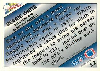 1993 Pacific - Pacific Picks the Pros #12 Reggie White Back