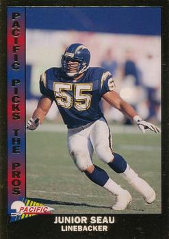 1993 Pacific - Pacific Picks the Pros #18 Junior Seau Front
