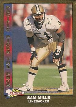 1993 Pacific - Pacific Picks the Pros #19 Sam Mills Front