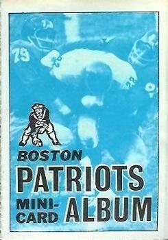 1969 Topps - Mini-Albums #17 Boston Patriots Front
