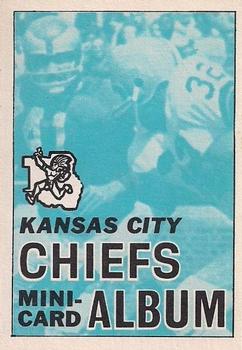 1969 Topps - Mini-Albums #22 Kansas City Chiefs Front
