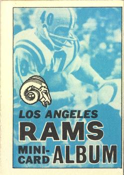 1969 Topps - Mini-Albums #8 Los Angeles Rams Front