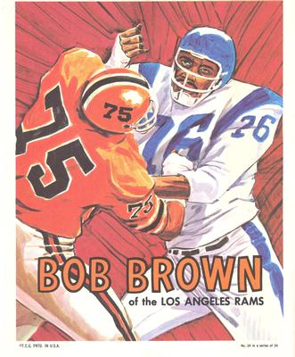 1970 Topps - Posters #24 Bob Brown Front