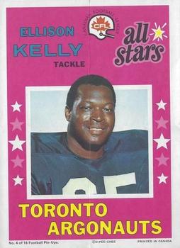 1971 O-Pee-Chee CFL - Posters #4 Ellison Kelly Front