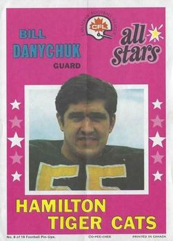 1971 O-Pee-Chee CFL - Posters #6 Bill Danychuk Front