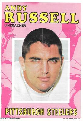 1971 Topps - Posters #2 Andy Russell Front
