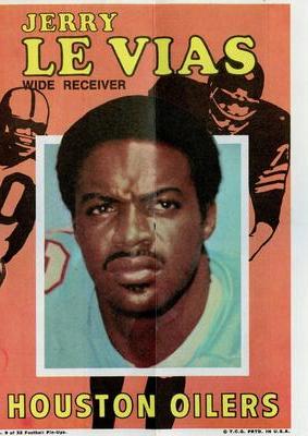 1971 Topps - Posters #9 Jerry LeVias Front
