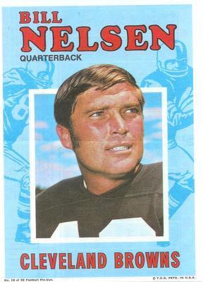1971 Topps - Posters #16 Bill Nelsen Front