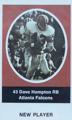 1972 Sunoco Stamps Update #NNO Dave Hampton Front