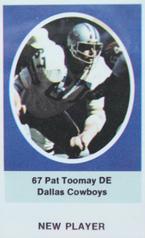 1972 Sunoco Stamps Update #NNO Pat Toomay Front