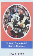 1972 Sunoco Stamps Update #NNO Pete Duranko Front