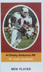1972 Sunoco Stamps Update #NNO Donny Anderson Front