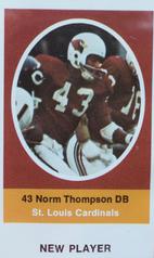 1972 Sunoco Stamps Update #NNO Norm Thompson Front
