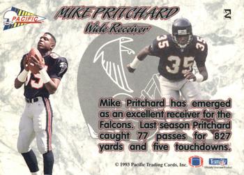 1993 Pacific Prisms #2 Mike Pritchard Back