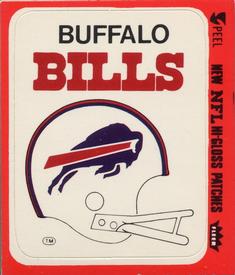 1977 Fleer Team Action - Stickers (Hi-Gloss Patches) #NNO Buffalo Bills Helmet Front