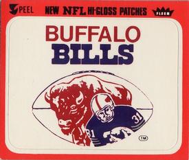 1977 Fleer Team Action - Stickers (Hi-Gloss Patches) #NNO Buffalo Bills Logo Front