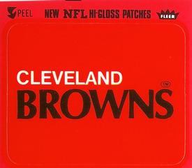 1977 Fleer Team Action - Stickers (Hi-Gloss Patches) #NNO Cleveland Browns Logo Front