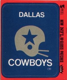 1977 Fleer Team Action - Stickers (Hi-Gloss Patches) #NNO Dallas Cowboys Helmet Front