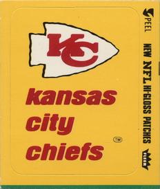 1977 Fleer Team Action - Stickers (Hi-Gloss Patches) #NNO Kansas City Chiefs Logo Front