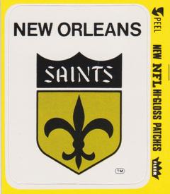 1977 Fleer Team Action - Stickers (Hi-Gloss Patches) #NNO New Orleans Saints Logo Front