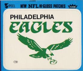 1977 Fleer Team Action - Stickers (Hi-Gloss Patches) #NNO Philadelphia Eagles Logo Front